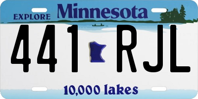 MN license plate 441RJL