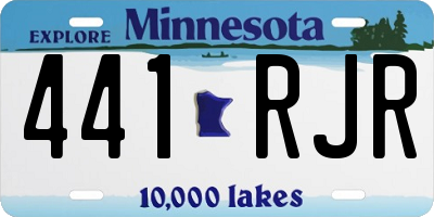 MN license plate 441RJR