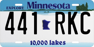 MN license plate 441RKC