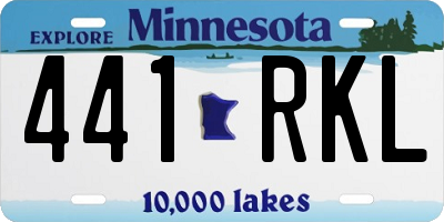 MN license plate 441RKL