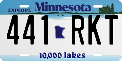 MN license plate 441RKT