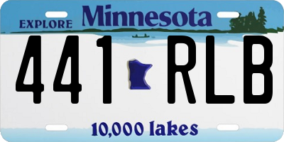 MN license plate 441RLB