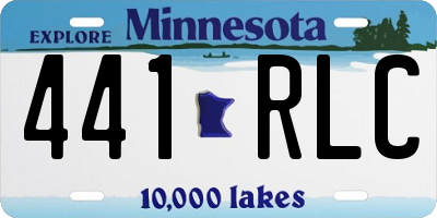 MN license plate 441RLC