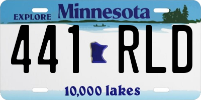MN license plate 441RLD