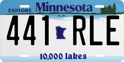 MN license plate 441RLE