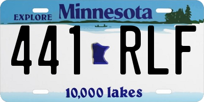 MN license plate 441RLF