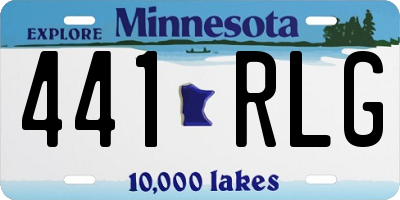 MN license plate 441RLG