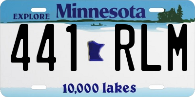 MN license plate 441RLM