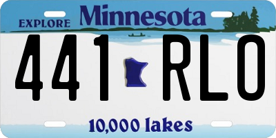 MN license plate 441RLO