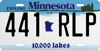 MN license plate 441RLP
