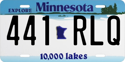 MN license plate 441RLQ