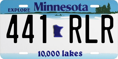 MN license plate 441RLR