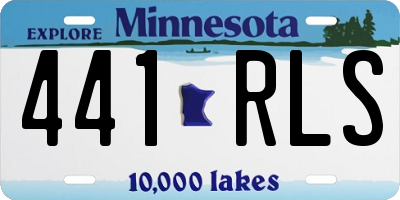 MN license plate 441RLS
