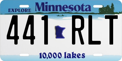 MN license plate 441RLT