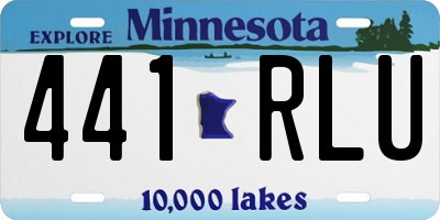MN license plate 441RLU