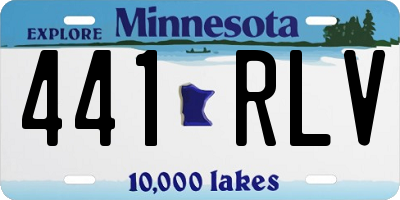 MN license plate 441RLV