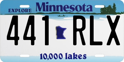 MN license plate 441RLX