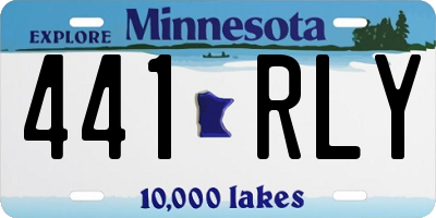 MN license plate 441RLY