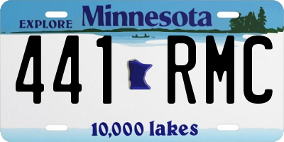 MN license plate 441RMC