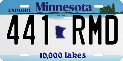 MN license plate 441RMD