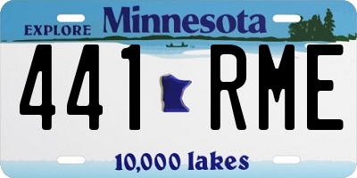 MN license plate 441RME