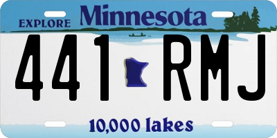 MN license plate 441RMJ