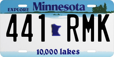 MN license plate 441RMK