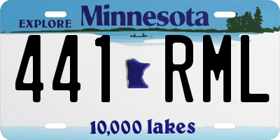 MN license plate 441RML