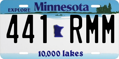 MN license plate 441RMM