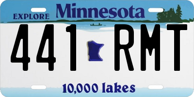 MN license plate 441RMT