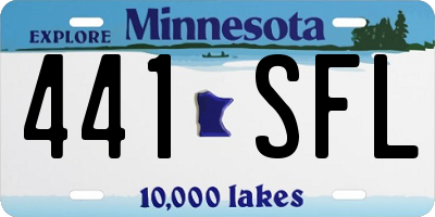 MN license plate 441SFL