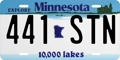 MN license plate 441STN