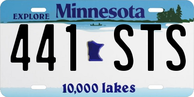 MN license plate 441STS