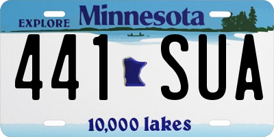 MN license plate 441SUA