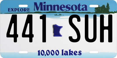 MN license plate 441SUH