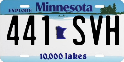 MN license plate 441SVH