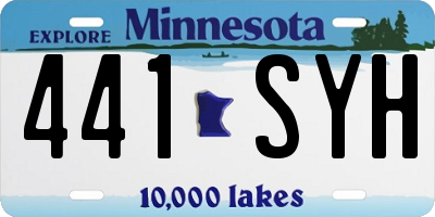 MN license plate 441SYH