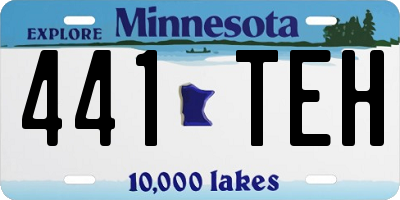 MN license plate 441TEH