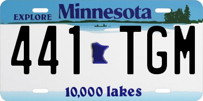 MN license plate 441TGM