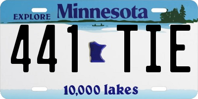 MN license plate 441TIE