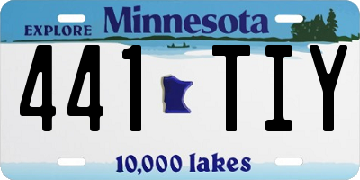 MN license plate 441TIY