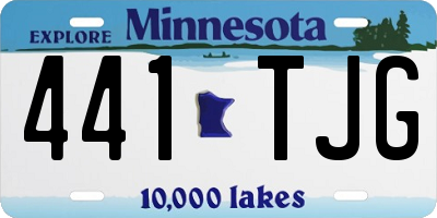 MN license plate 441TJG