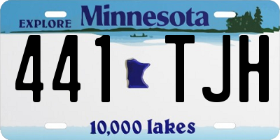 MN license plate 441TJH