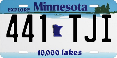 MN license plate 441TJI