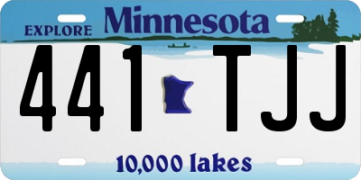 MN license plate 441TJJ