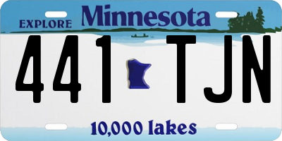 MN license plate 441TJN