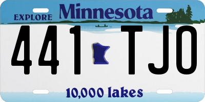 MN license plate 441TJO