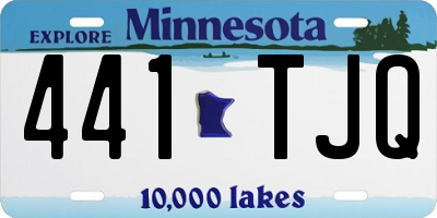 MN license plate 441TJQ