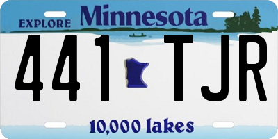 MN license plate 441TJR