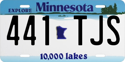 MN license plate 441TJS